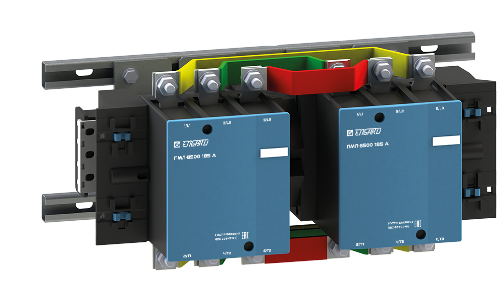 Контактор электромагнитный реверсивный ENGARD ПМЛ-8500 185A 230B 2НО Реле и контакторы